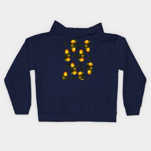 Seamless lemon pattern Kids Hoodie